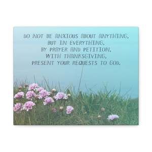 Scripture Sign By Prayer And Petition Philippians 4:6 Christian Wall Art Bible